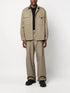 Ow Emb Drill wide-leg cargo trousers